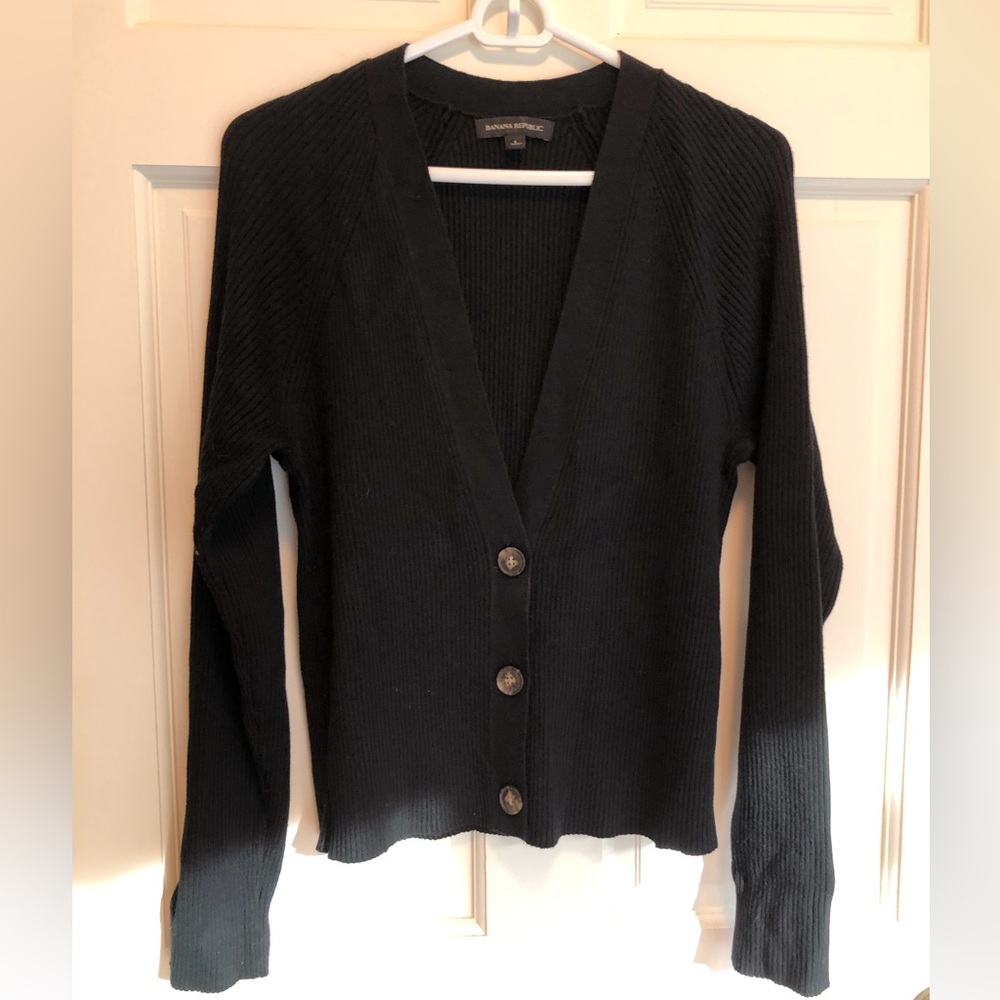 Banana Republic Black Cardigan. Large